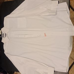 Oleg Cassini dress shirt white size tall 17 1/2, 36